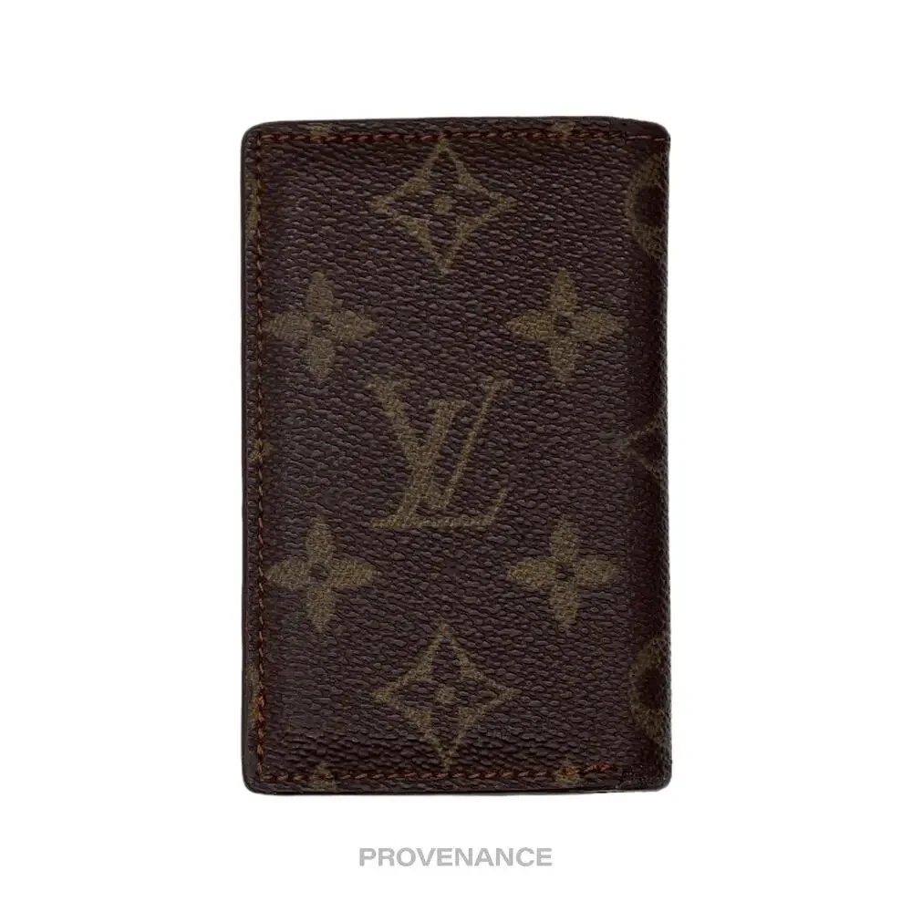 🔴 Louis Vuitton Pocket Organizer Card Wallet - Monogram Small 